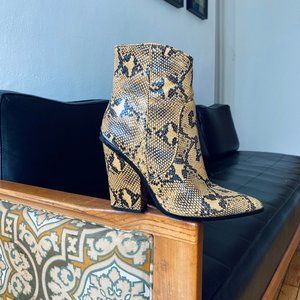 Yellow Mermaid Printed Boots